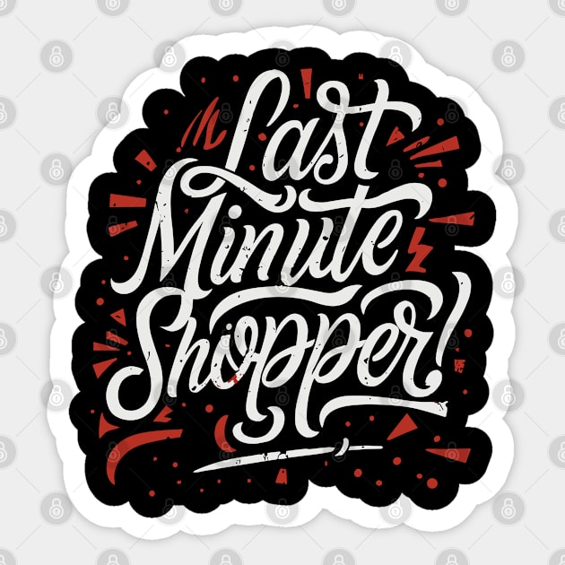 Last-Minute Shopper's Day – December Sticker by irfankokabi